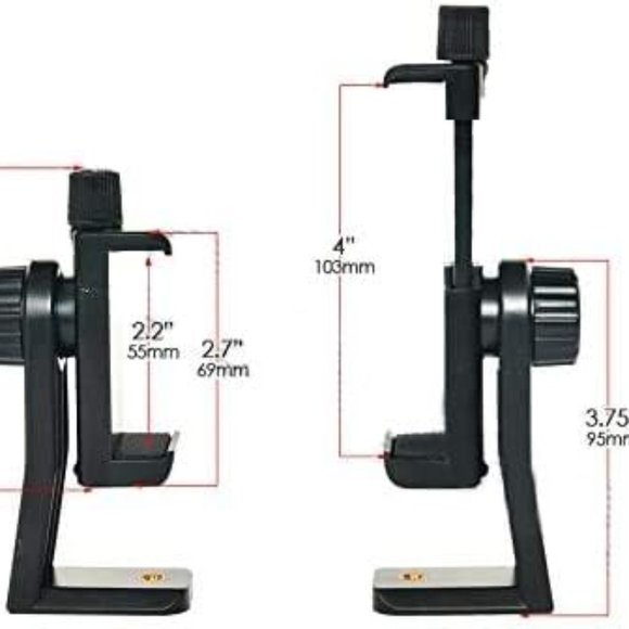 Acuvar Premium Smartphone Holder/Vertical and Horizontal Tripod Mount Adapter - Picture 3 of 6